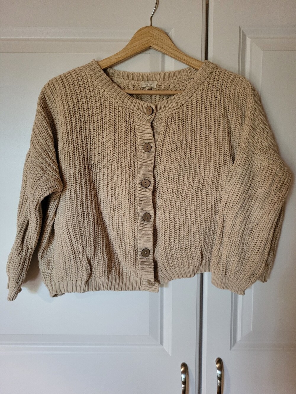 The Simple Folk Organic Cotton Cardigan Sweater Kids 9-10